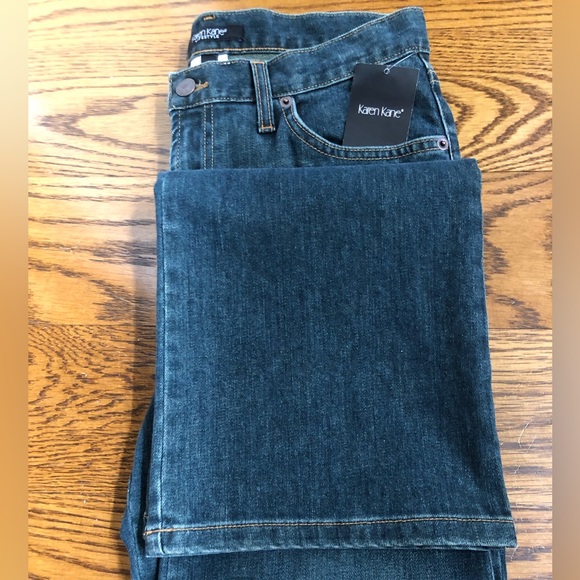 🆕Karen Kane Lifestyle Blue Lady Like Flare Leg Jean - Picture 4 of 7